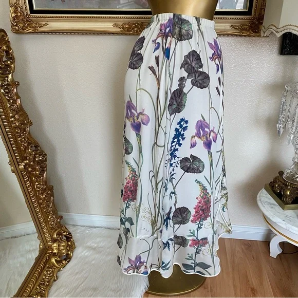 Roberto Cavalli Silk Floral Skirt - Picture 2 of 14